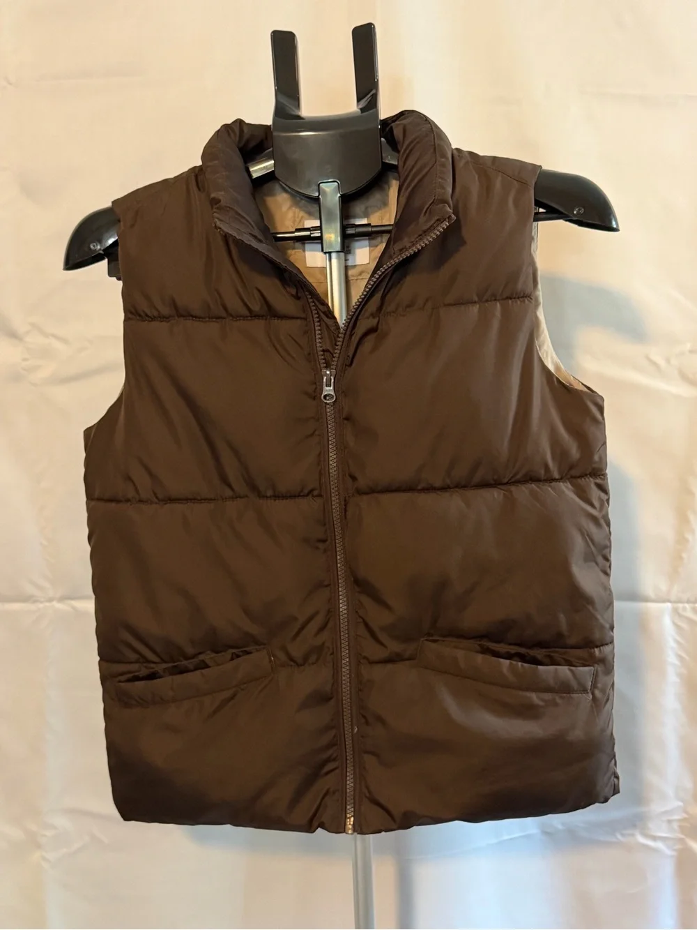 Old Navy Brown Puffer Vest